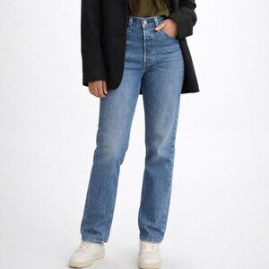 Levi's Blue Straight Leg Women's Jeans
